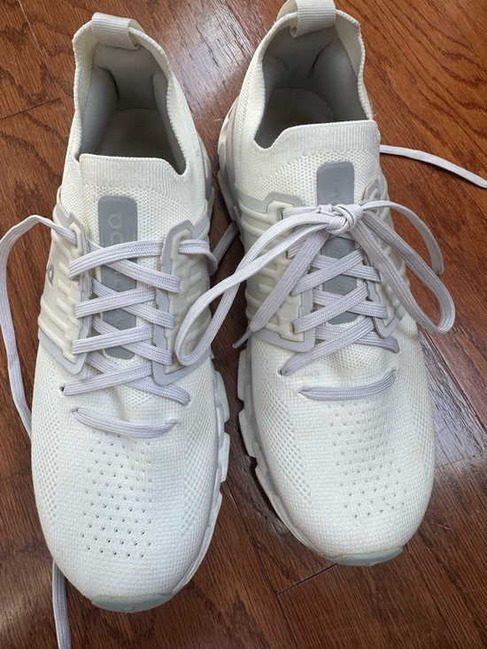 On Running Shoes - On Running Cloudstyle Lightweight White Knit Sneakers
